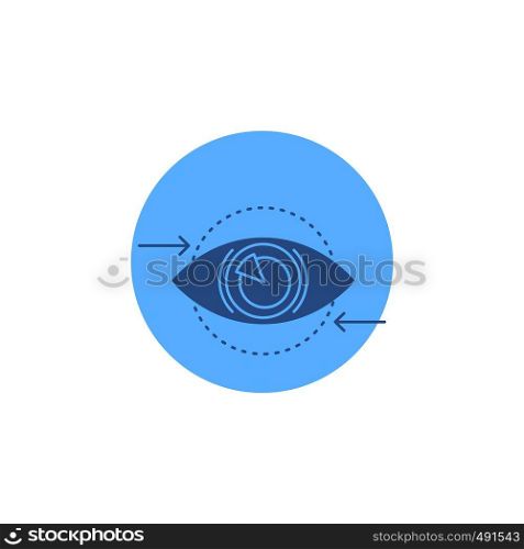Business, eye, marketing, vision, Plan Glyph Icon.. Vector EPS10 Abstract Template background