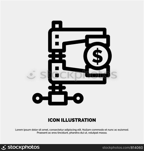 Business, Finance, Income, Market, Reform Line Icon Vector