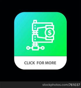 Business, Finance, Income, Market, Reform Mobile App Button. Android and IOS Line Version
