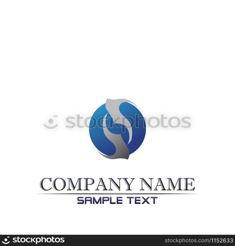 Business finance logo and symbols vector concept illustration