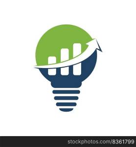 Business Finance Logo template vector icon design. Bulb l&Business Idea Logo design Template 