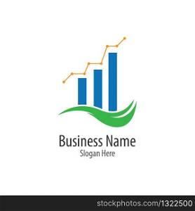 Business finance logo template vector icon illustration