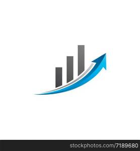 Business finance logo template vector icon illustration