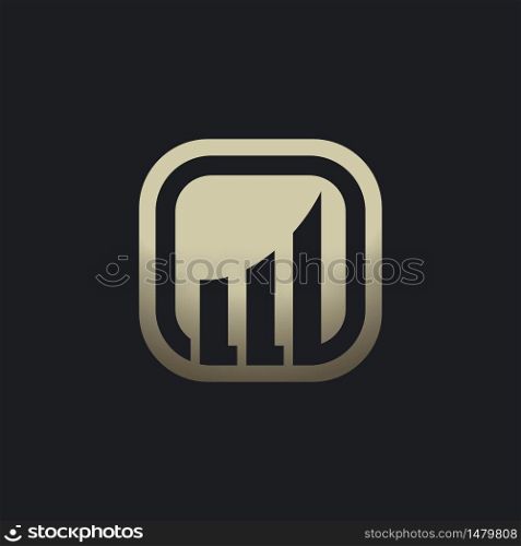 Business finance logo vector icon design