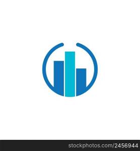 business finance logo vector illustration design template