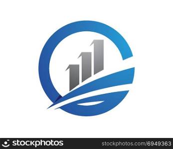 Business Finance professional logo template vector icon
