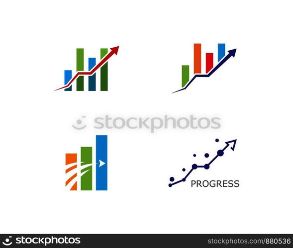 Business Finance professional logo template vector icon