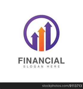 Business finance vector logo design 