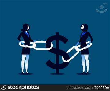Business financial issues. Concept business finance vector illustration.