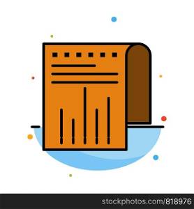 Business, Financial, Modern, Report Abstract Flat Color Icon Template