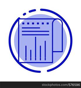 Business, Financial, Modern, Report Blue Dotted Line Line Icon