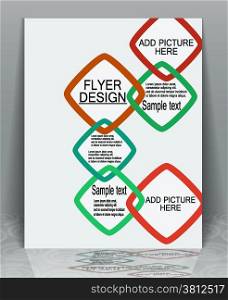 Business flyer abstract pattern, EPS10 - vector graphics.