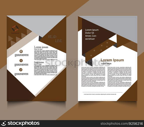 Business flyer or brochure template design Vector Image