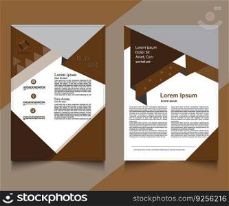 Business flyer or brochure template design Vector Image