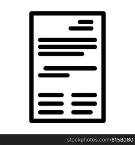 business folder line icon vector. business folder sign. isolated contour symbol black illustration. business folder line icon vector illustration