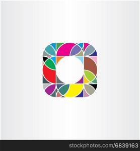 business geometry abstract colorful logo vector icon