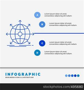 business, global, international, network, web Infographics Template for Website and Presentation. Line Blue icon infographic style vector illustration. Vector EPS10 Abstract Template background