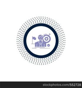 business, goal, hit, market, success Glyph Icon. Vector isolated illustration. Vector EPS10 Abstract Template background