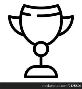 Business gold cup icon outline vector. Winner award. Win prize. Business gold cup icon outline vector. Winner award