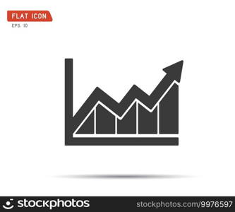 Business graph Icon Vector, logo eps illustration