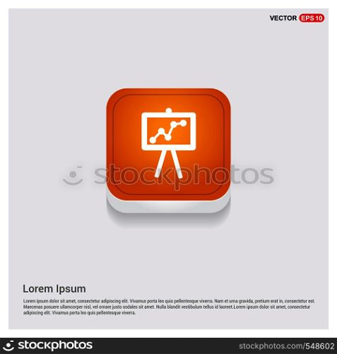 Business Growing Chart Presentation Icon