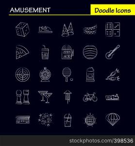 Business Hand Drawn Icons Set For Infographics, Mobile UX/UI Kit And Print Design. Include: Target, Focus, Avatar, Shoot, Pie Chart, Graph, Business, Eps 10 - Vector