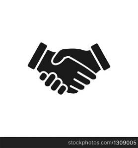 Business handshake. Business relationship. Simple vector illustration on white background. EPS 10