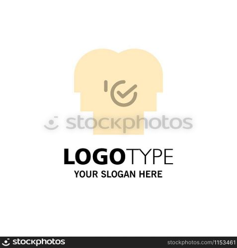 Business, Human, Modern, Resources, Selection Business Logo Template. Flat Color