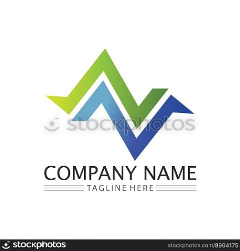 Business icon and logo design vector graphic 