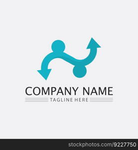 Business icon and logo design vector graphic 