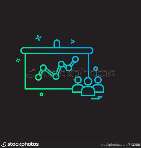 Business icon design vector