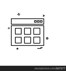 Business icon design vector