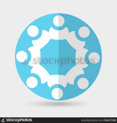 Business icon. Handshake on a white background