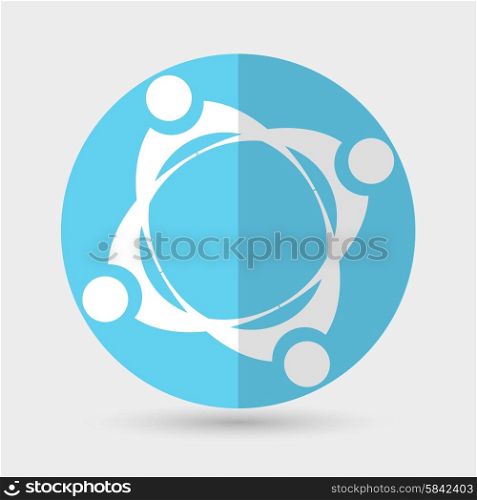 Business icon. Handshake on a white background