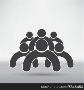 Business icon. Handshake on a white background