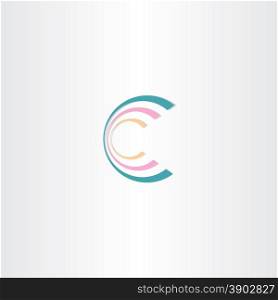 business icon letter c logo design symbol