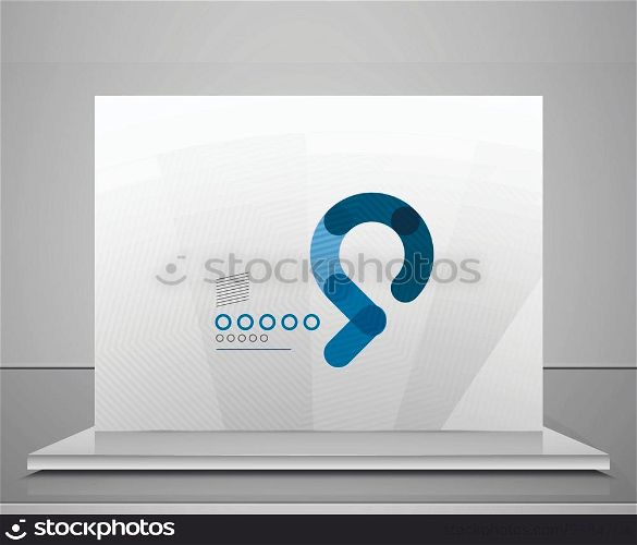 Business icon / symbol / concept. Abstract geometric corporate shape