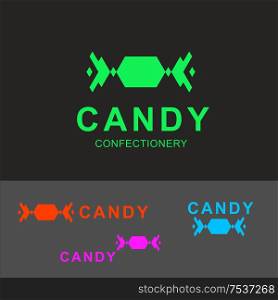 Business Icon - Vector logo design template. Abstract emblem for sweets confectionery. Business Icon design template