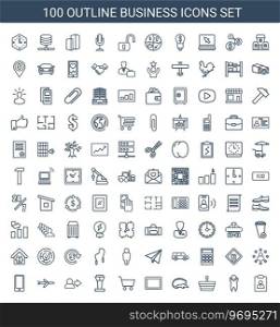 Business icons Royalty Free Vector Image