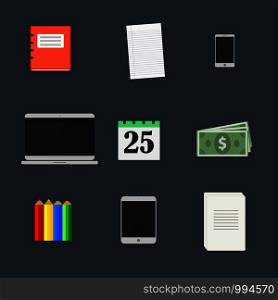Business icons set. Different icons. Vector eps10