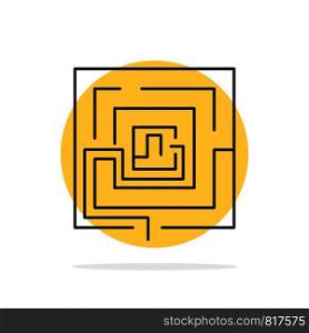 Business, Idea, Marketing, Pertinent, Puzzle Abstract Circle Background Flat color Icon