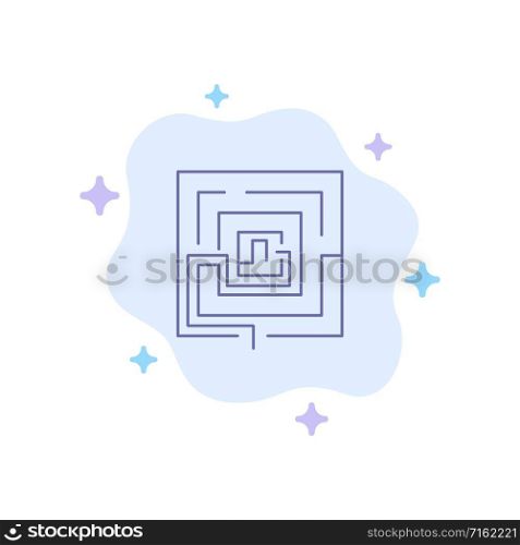 Business, Idea, Marketing, Pertinent, Puzzle Blue Icon on Abstract Cloud Background