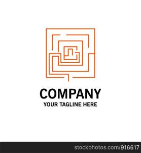 Business, Idea, Marketing, Pertinent, Puzzle Business Logo Template. Flat Color