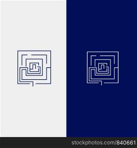 Business, Idea, Marketing, Pertinent, Puzzle Line and Glyph Solid icon Blue banner Line and Glyph Solid icon Blue banner