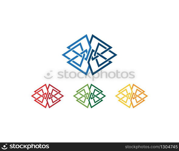 Business infinity logo design abstract