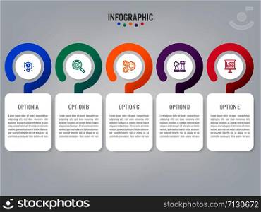 Business infographic labels template with options.Creative concept for infographic.