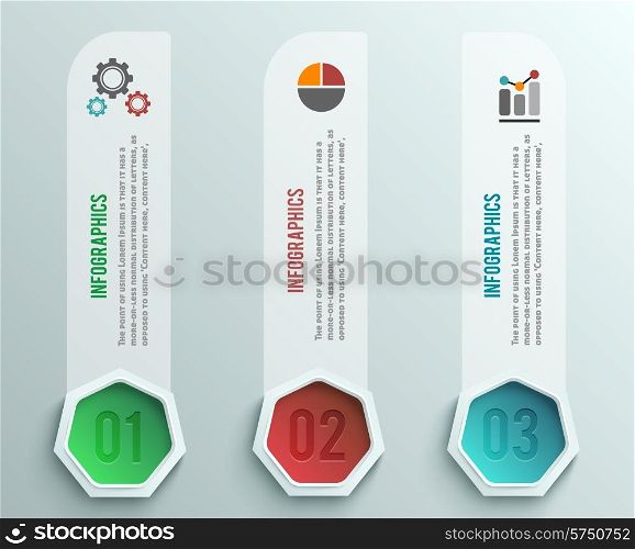 Business infographics banner origami style. Can be used for workflow layout, banner, step up options, diagram, number options, web design