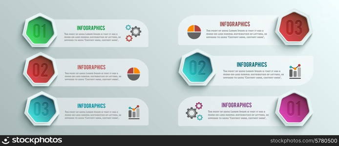 Business infographics banner origami style. Can be used for workflow layout, banner, step up options, diagram, number options, web design