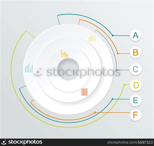 Business Infographics circle style. Can be used for diagram, number or step up options, web design.