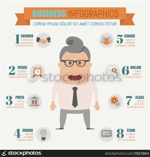 Business infographics elements , eps10 vector format